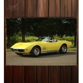 Металлическая табличка Corvette Stingray Convertible  205